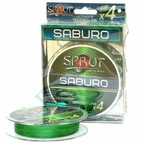 Леска плетеная SPRUT Saburo Soft Ultimate X 4 Dark Green 0.14 140м