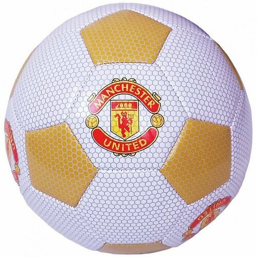 Мяч футбольный MEIK Man Utd (PVC 2,4 мм, 310 гр. , маш. сш. ) (желтый/белый)