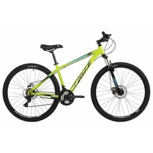 Велосипед FOXX 27.5' CAIMAN лимонный, сталь, размер 20' 2024 год