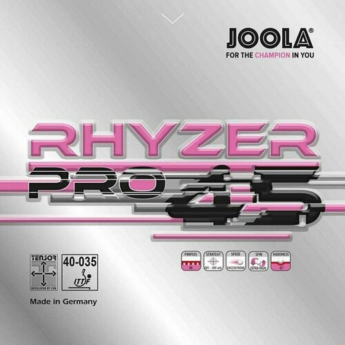 Накладка для настольного тенниса Joola Rhyzer Pro 45 Red, Max