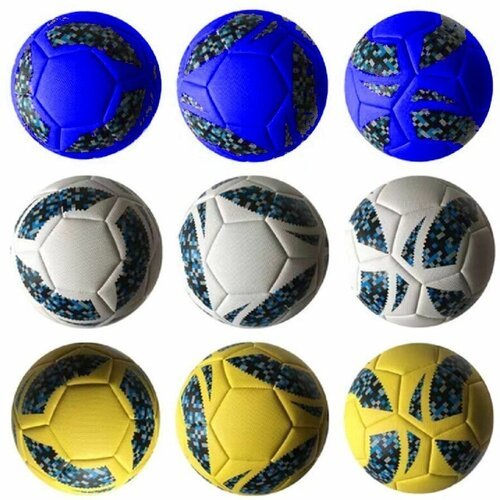 Мяч футбольный цветной размер 5, диаметр 22 см, цвет в ассортименте, Е2400-10