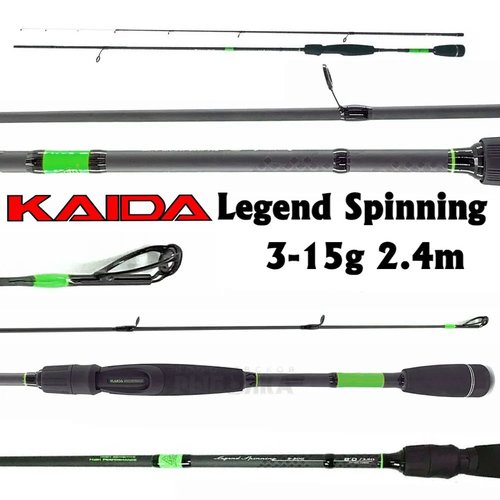 Спиннинг Kaida Legend Spinning, тест 3-15гр, 2.4м