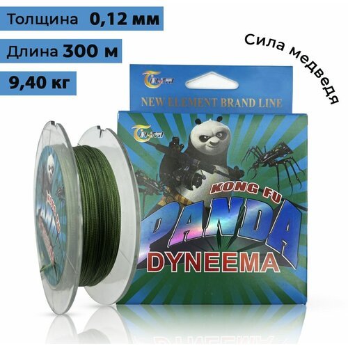 Плетёный шнур для рыбалки Panda Demon 0,12 мм 300м 9.40 кг.