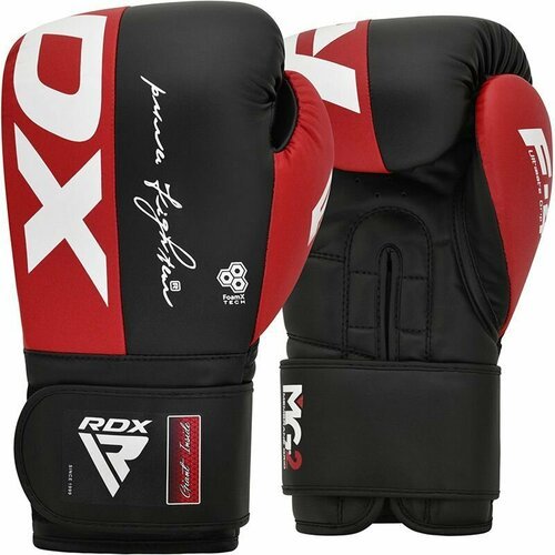 Боксерские перчатки RDX F4 черно красные