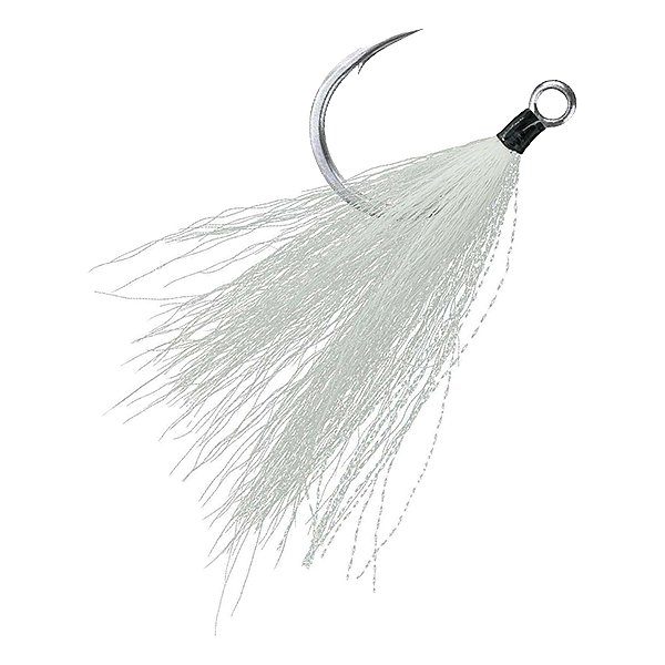 Крючок одинарный BKK Lone Diablo Bucktail White #2/0 (3шт)