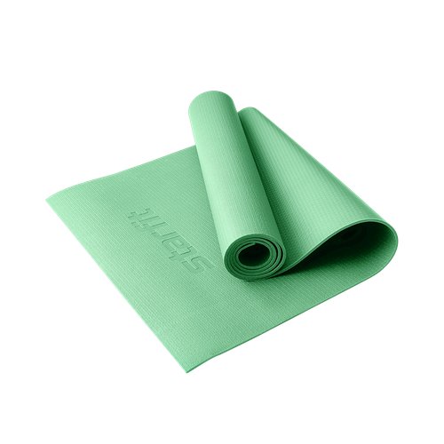 Коврик для йоги и фитнеса высокой плотности Starfit Fm-103 Pvc Hd, 183x61x0,4 см, зеленый чай