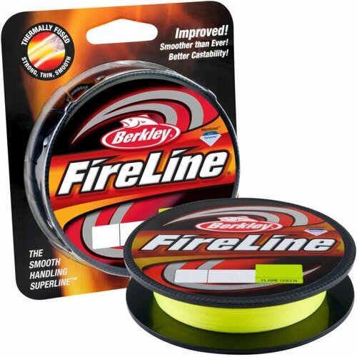 Berkley, Леска плетеная Fireline Fused Original, 150м, 0.39мм, 29.1кг, Яркозеленая