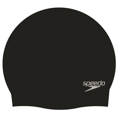 Шапочка для плавания SPEEDO Plain Molded Silicone Cap, 8-709849097, черный, силикон