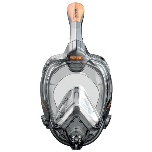 Полнолицевая маска для сноркелинга Seac Sub Libera, Черно/Оранжевый, S/M