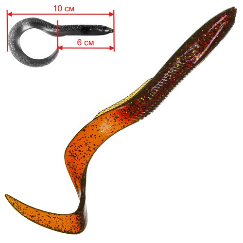 Силиконовая приманка Trigger Baits Eel Fry 100мм. №076 4шт.