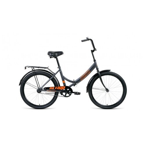 Велосипед 24' Altair City, 2022, цвет темно-серый/оранжевый, размер 16'