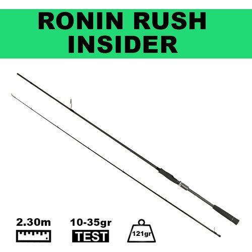 Универсальный джиговый спиннинг RONIN RUSH INSIDER 762MH, 2.30m, 10-35gr