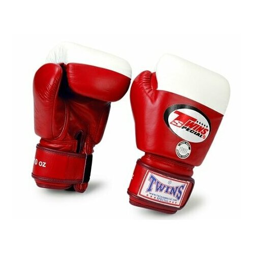 Боксерские перчатки Twins Special BGVL-2 красно-белые (12 унц.)