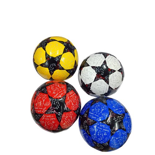 Мяч футбольный цветной с рисунком размер 5, диаметр 21 см, цвет в ассортименте, L763-1