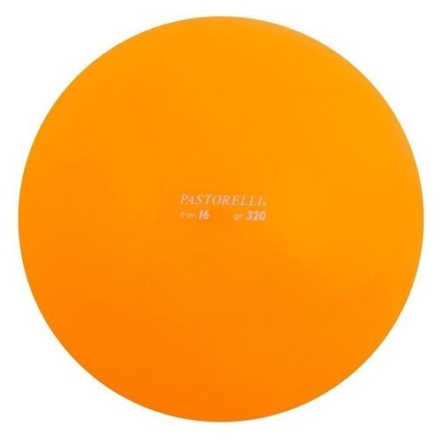 Мяч для художественной гимнастики PASTORELLI одноцветный, 16 см, оранжевый