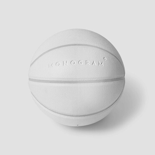 Мяч баскетбольный Monogram 1501, белый