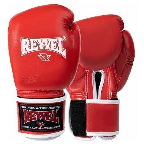 Перчатки боксёрские винил 80 красный - Reyvel - Красный - 12 oz