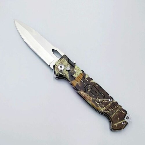 Нож туристический выкидной универсальный 24см, для похода, охоты, рыбалки длина лезвия 10см. Сувенир подарок мужчине на день рождения, новый год