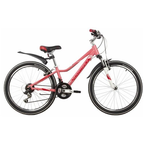 Подростковый велосипед Novatrack Novara 24' (2022) 11' Розовый (122-138 см)