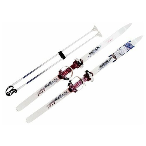 Беговые лыжи Олимпик Ski Race полный комплект, 150 см, белый
