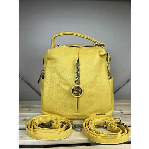 Рюкзак женский из экокожи Velina Fabbiano-Safenta 69013-20 yellow