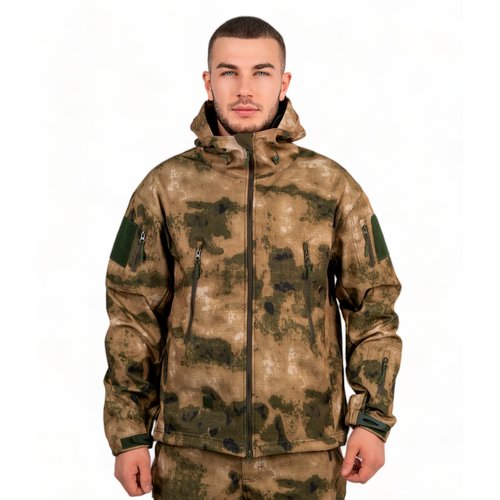 Тактическая куртка Softshell мох XXL