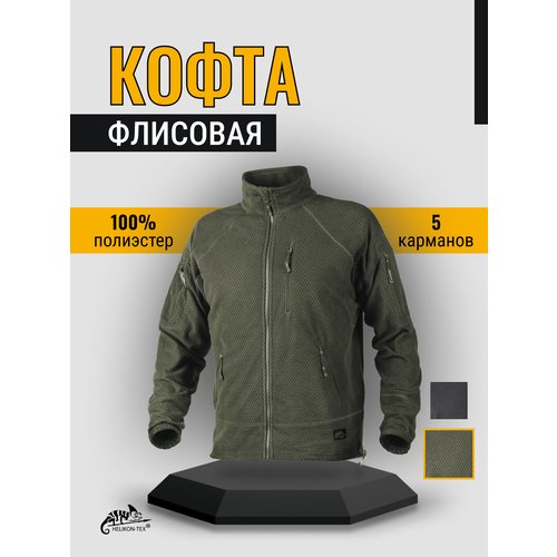 Флисовая кофта ALPHA Tactical, цвет Olive Green (L/Regular) (Helikon-Tex)