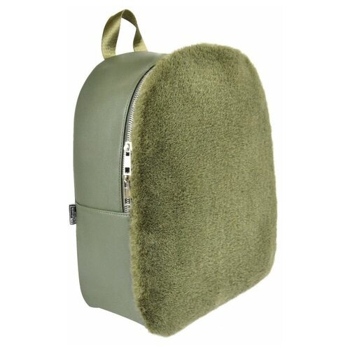 Рюкзак арт.52113/ 14 зеленый (35х26х12 мм, искусственный мех, искусственная кожа, 1 отделение (-я),