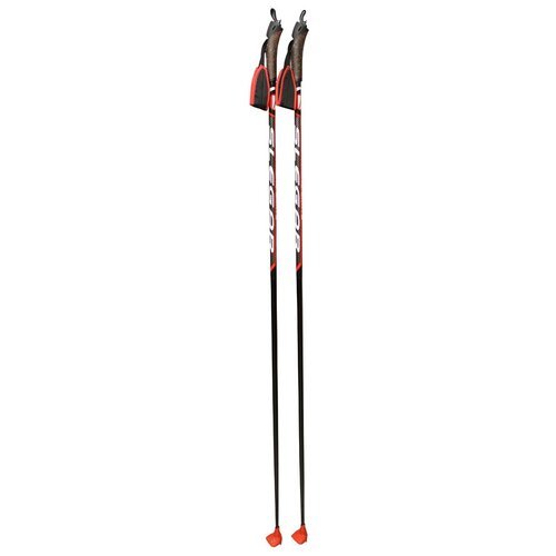 Лыжные палки STC Sable Slegar, 165 см, черный/красный