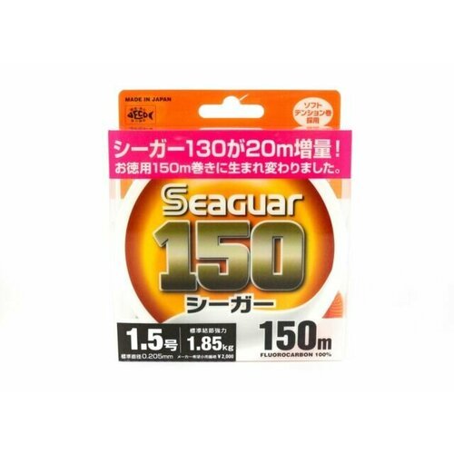 Kureha, Леска флюорокарбоновая Seaguar, 150м, 0.235мм, 2.45кг, 2