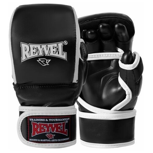 Перчатки ММА pro training черный - Reyvel - Черный - XL