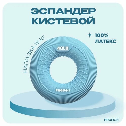 Эспандер кистевой, 18 кг, PROIRON, голубой