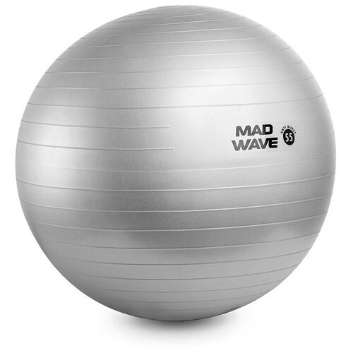 Мяч для фитнеса MAD WAVE Anti Burst GYM Ball, 55 cm, Silver M1310 01 1 12W
