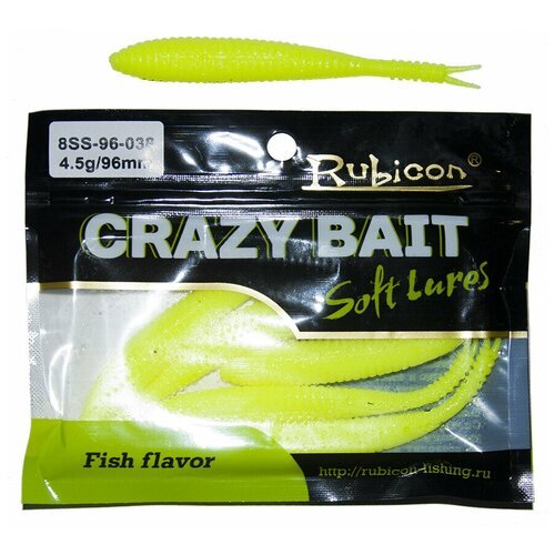 Съедобная силиконовая приманка RUBICON Crazy Bait SS 4.5g, 96mm, цвет 038