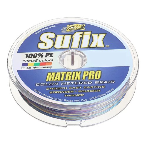 Леска плетеная SUFIX Matrix Pro разноцветная 100 м 0.25 мм 22,5 кг DS1CB0304uDA9P