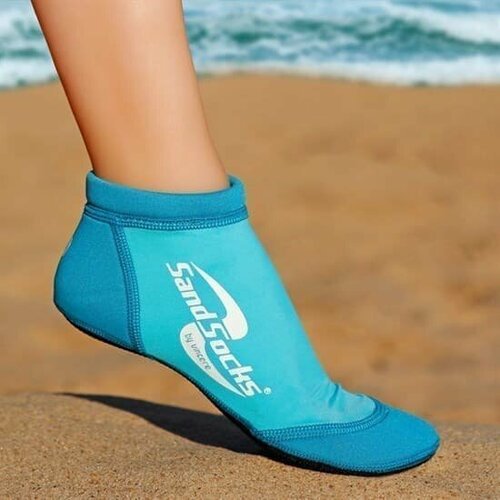 (XL) Vincere SPRITES SAND SOCKS MARINE BLUE Носки для пляжного волейбола Голубой/Белый