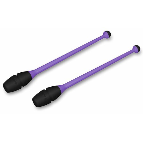 Булавы для художественной гимнастики вставляющиеся Indigo 36 см (фиолетово-черный)