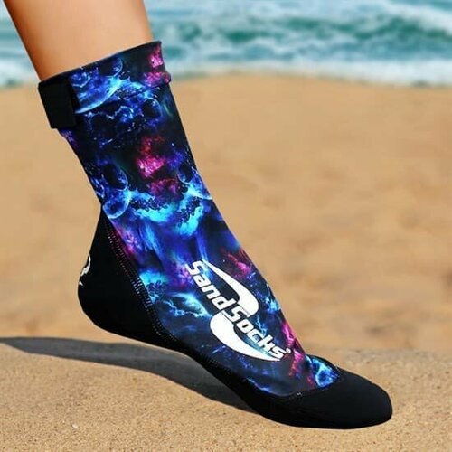 (XL) Vincere SAND SOCKS NEBULA Носки для пляжного волейбола Черный/Синий