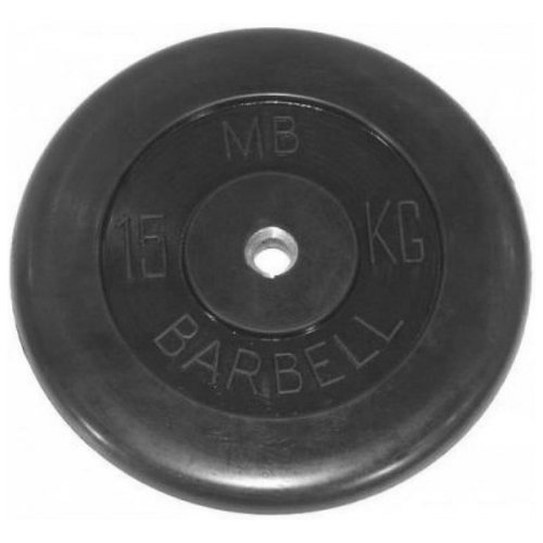Диск олимпийский 'Barbell' d 51 мм чёрный 15,0 кг