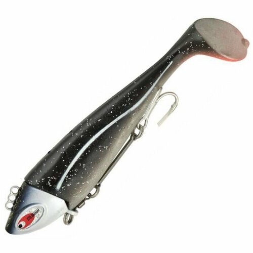 Приманка мягкая огруженная Pro Hunter Mullet Shad Jig 20см 200гр #Black Mullet