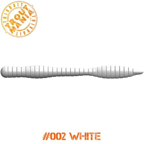 TM Fat Worm 3' -002 White (Cheese)