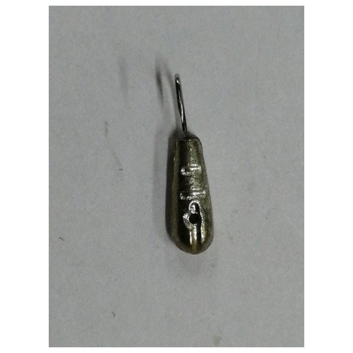Мормышка вольфрамовая Рисинка длинная с отверстием цвет: Серебро 3мм 0.3гр 10шт