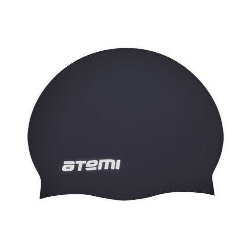 Шапочка для плавания Atemi, силикон, черн., Sc101