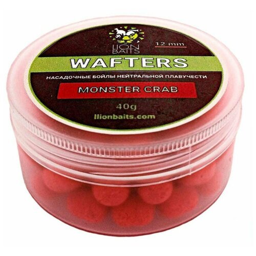 LION BAITS насадочный бойл нейтральной плавучести (Wafters) MONSTER CRAB 14мм 40гр