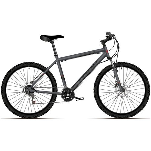 Велосипед STARK Respect 26.1 D (2021), горный (взрослый), рама 18', колеса 26', черный/черный, 15.9кг [hd00000163]