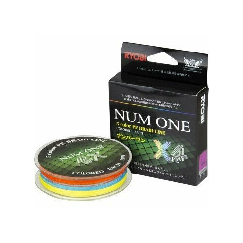 Шнур Ryobi NUM ONE PE4X-100M 3.0#/0,280 mm Multi Colour