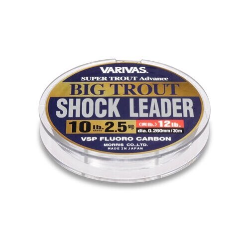 Монофильная леска Varivas Big Trout Shock Leader Fluoro (14 lb.)