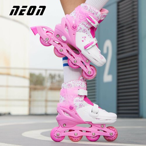 Роликовые коньки Neon Combo Skates раздвижные размер 29-32