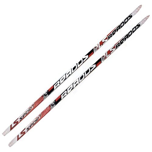 Прогулочные лыжи STC Brados LS Sport 3D без креплений, 205 см, черный/красный