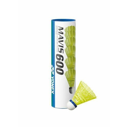Воланы для бадминтона пластиковые Yonex Mavis 600 - 6шт. (Medium)